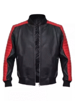 Ryan Gosling Miami Vice Black Real Leather Jacket