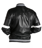 Star Black Varsity Bomber Jacket For Men And Women