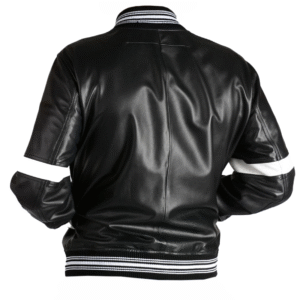 Star Black Varsity Bomber Jacket For Men And Women