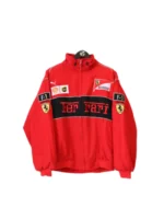 Unisex F1 Nascar Racing Retro Red Cotton Jacket