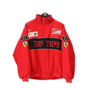Unisex F1 Nascar Racing Retro Red Cotton Jacket