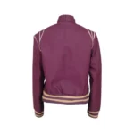 Classic Purple Alison Brie Real Leather Jacket