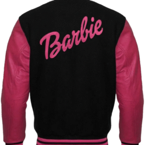 Pink & Black Barbie Varsity Jacket