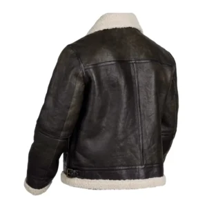Women Faux Fur Black Shearling Leather Jacket