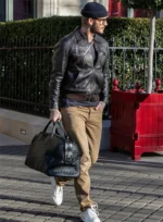 David Beckham Dark Brown Real Leather Jacket