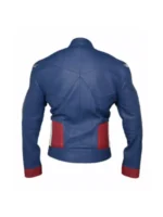 First Avenger Captain America Blue Leather Jacket