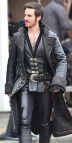 Colin O’Donoghue Tv Series Once Upon A Time Leather Trench Coat