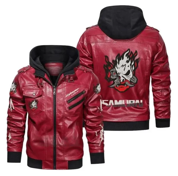 Cyberpunk Cosplay Red Hooded Jacket