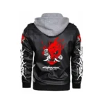 Cyber Punk Unisex Cosplay Black Hooded Jacket