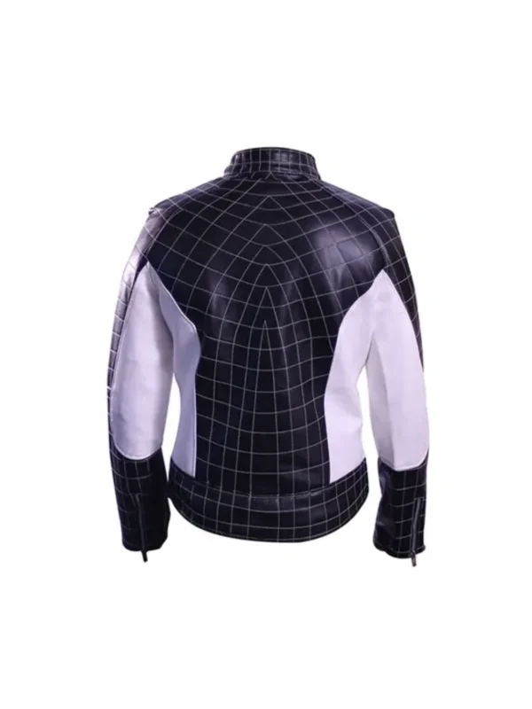 DC Superhero Spiderman Black Real Leather Jacket