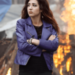 Dana Doctor Who Ash Vs Evil Dead Purple Leather Jacket
