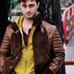 Movie Horns Daniel Redcliff Brown Leather Jacket