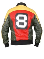 David Puddy Multicolor 8 Ball Bomber Jacket