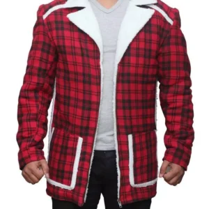 Ryan Reynolds Movie Deadpool Shearling Cotton Jacket