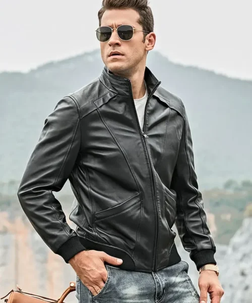 Detroit Men’s Real Moto Leather Jacket