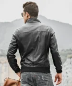 Detroit Men Moto Real Leather Jacket