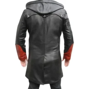 DMC 5 Dante Red Leather Trench Coat