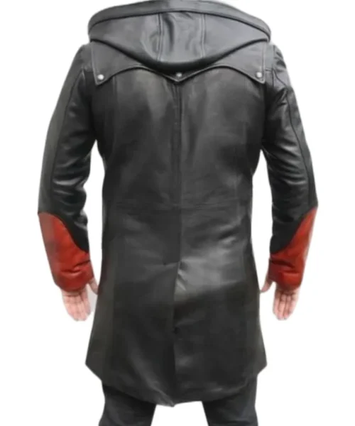 DMC 5 Dante Red Leather Trench Coat