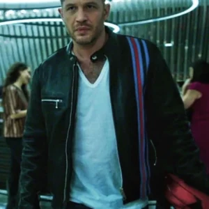 Movie Venom Tom Hardy Black Leather Jacket