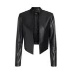 Emily Cooper Emily In Paris Cropped Leather Jacket