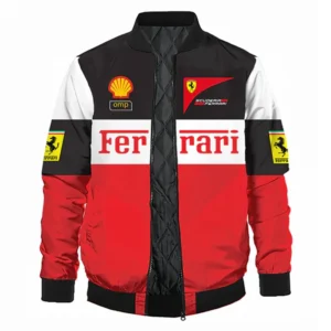 Ferrari racing letterman parachute varsity jacket