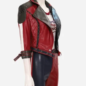 Kill The Justice League Harley Quinn Two Tone Real Leather Jacket
