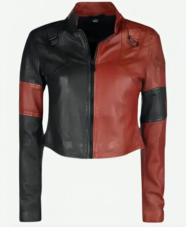 Suicide Squad 2 Harley Quinn Two Tone Leather Jacket