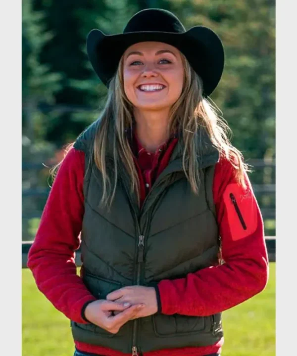 Heartland Amber Marshall Olive Green Vest