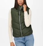 Heartland Tv Series Amy Flaming Green Puffer Vest