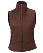TV Series Heartland Amy Fleming Brown Puffer Vest
