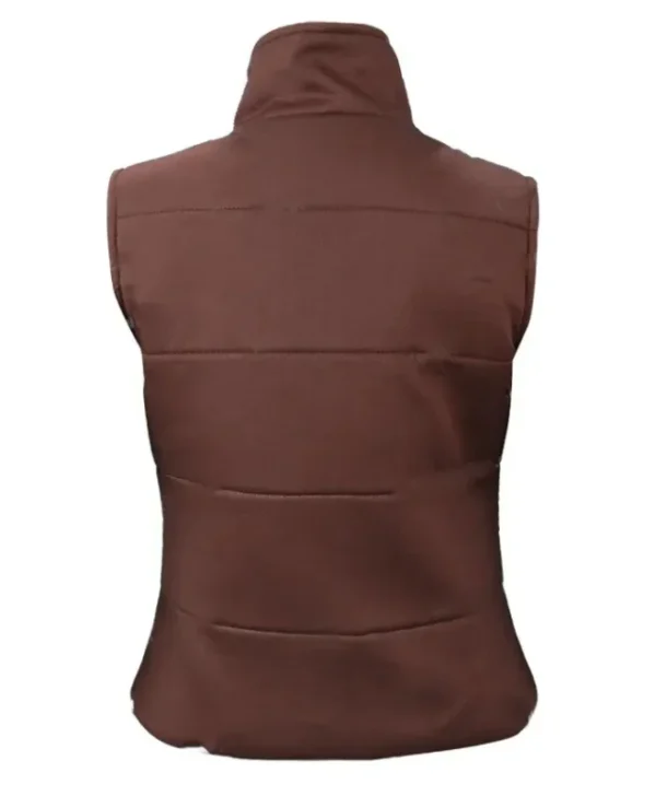TV Series Heartland Amber Marshall Brown Puffer Vest
