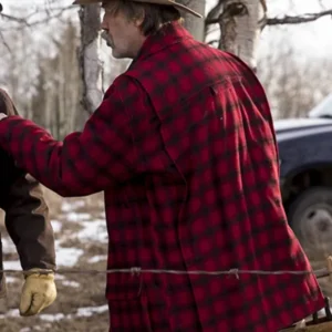 Shaun Johnston Tv Series Heartland Checkered Cotton Jacket