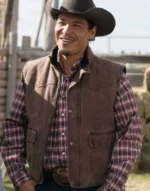 Tv Series Heartland Scott Cardinal Brown Cotton Vest
