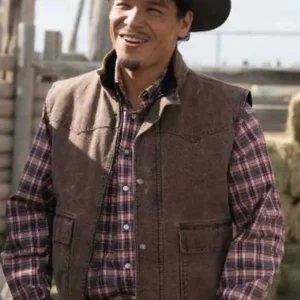 Tv Series Heartland Scott Cardinal Brown Cotton Vest