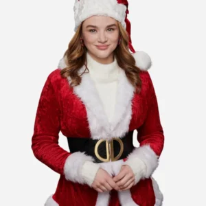 The santa summit inspired women shearling jacket