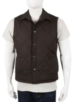 John Dutton Tv Series Yellowstone Quilted Cotton Vest