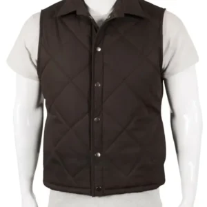 John Dutton Tv Series Yellowstone Quilted Cotton Vest