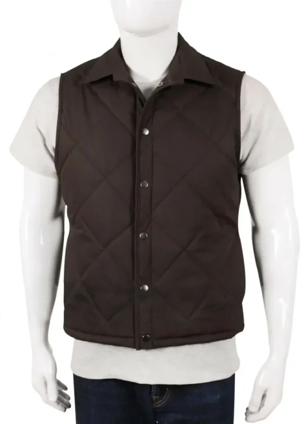 John Dutton Tv Series Yellowstone Quilted Cotton Vest