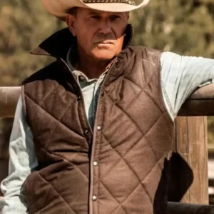 Tv Series Yellowstone John Dutton Quilted Brown Vest