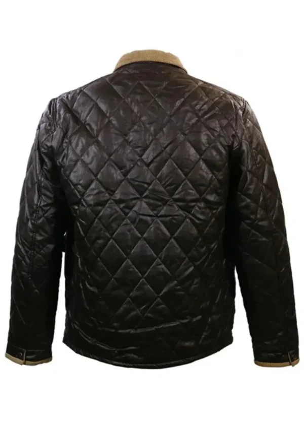 John Dutton Tv Series Yellowstone Quilted Leather Jacket