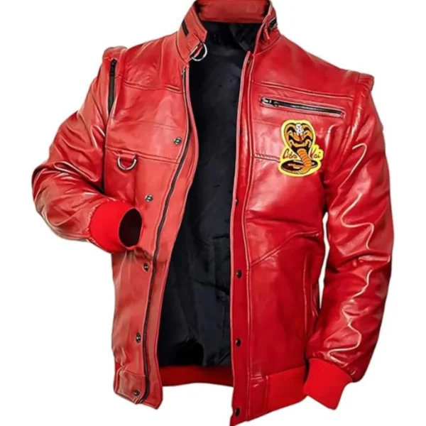 Tv Series Cobra Kai William Zabka Red Leather Jacket