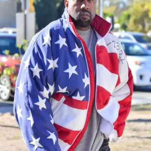USA Flag Keyne West Bomber Jacket