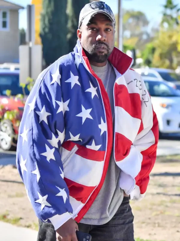 USA Flag Keyne West Bomber Jacket