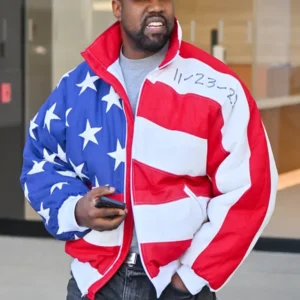 Kanye West Usa Flag Bomber Jacket