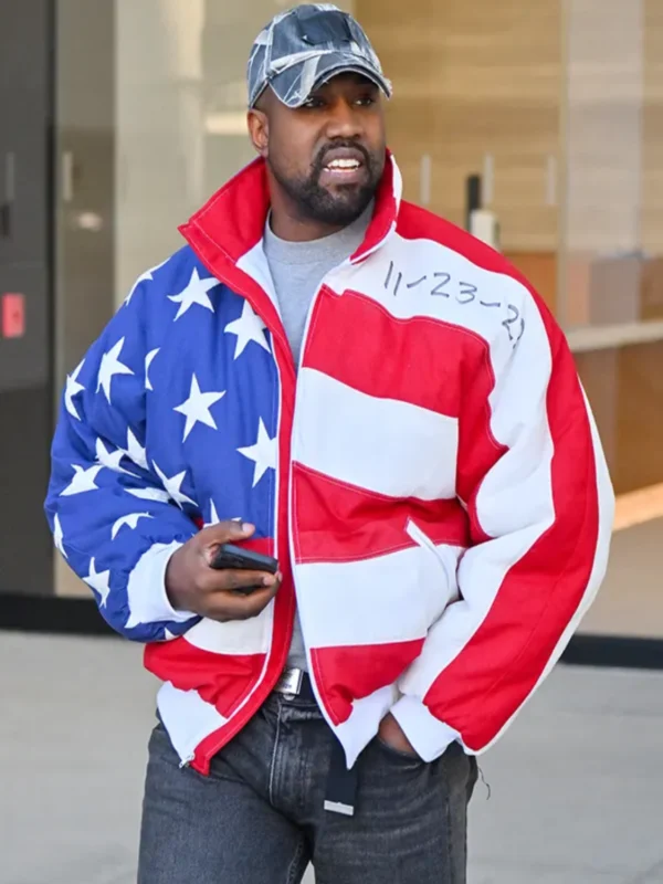 Kanye West Usa Flag Bomber Jacket