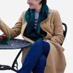 Movie The 5 Years Christmas Party Woolen Trench Coat