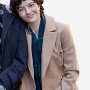 The 5 Years Christmas Party Beige Woolen Trench Coat