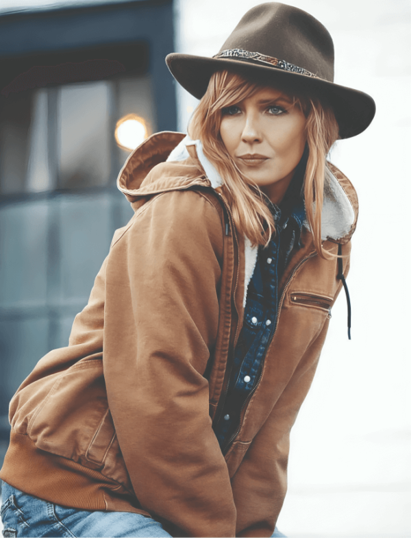 Beth Dutton Tv Series Yellowstone Cotton Brown Jacket