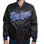 LA Dodgers 90's Black Varsity Bomber Jacket
