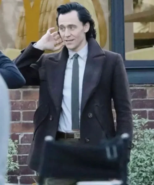 Loki Season 02 Brown Real Leather Coat